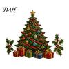 Reusable Holiday Window Clings Christmas Stickers, Winter Decorations, Festive Art with Xmas Tree Wonderland Decor Snowman Angel Patterns for