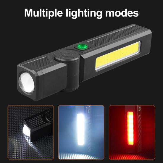 LED Work Light Super Bright High Lumens Compact Portable Rechargeable Strong Magnetic Camping Lamp Flashlight