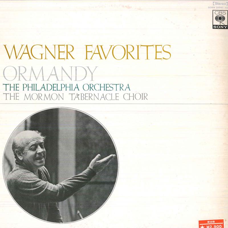 

LP Record EUGENE ORMANDYPHILADELPHIA PRCHEST Wagner Favorites SONW2004142 CBS SONY Japan Classical Used