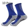 10 Pairs of Men's Spring and Autumn Football and Basketball Sports Towel Bottom Sweat Absorption Shock Non Slip Pressure Tube Socks