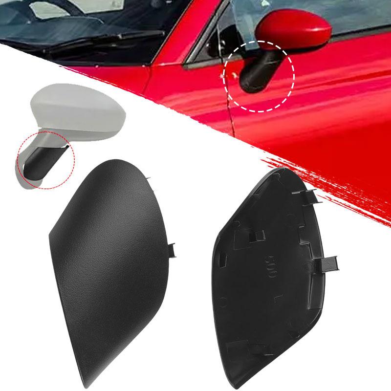 735450654 735450655 Left & Right Rearview Mirror Cover Arm Stem Cover Stem Cap Trim For Fiat 500 2012 2013 2014 2015 2016 2017