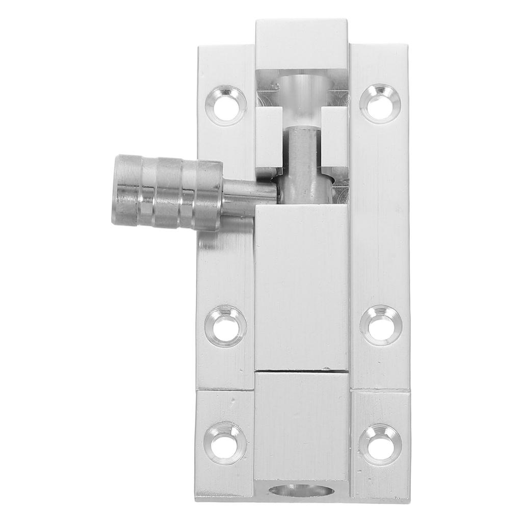 Door Lock Bolt Door Bolt Aluminium Alloy Punch-Free Bedroom Room Door Anti-Lock Latch Bathroom Household Hardware Accessories