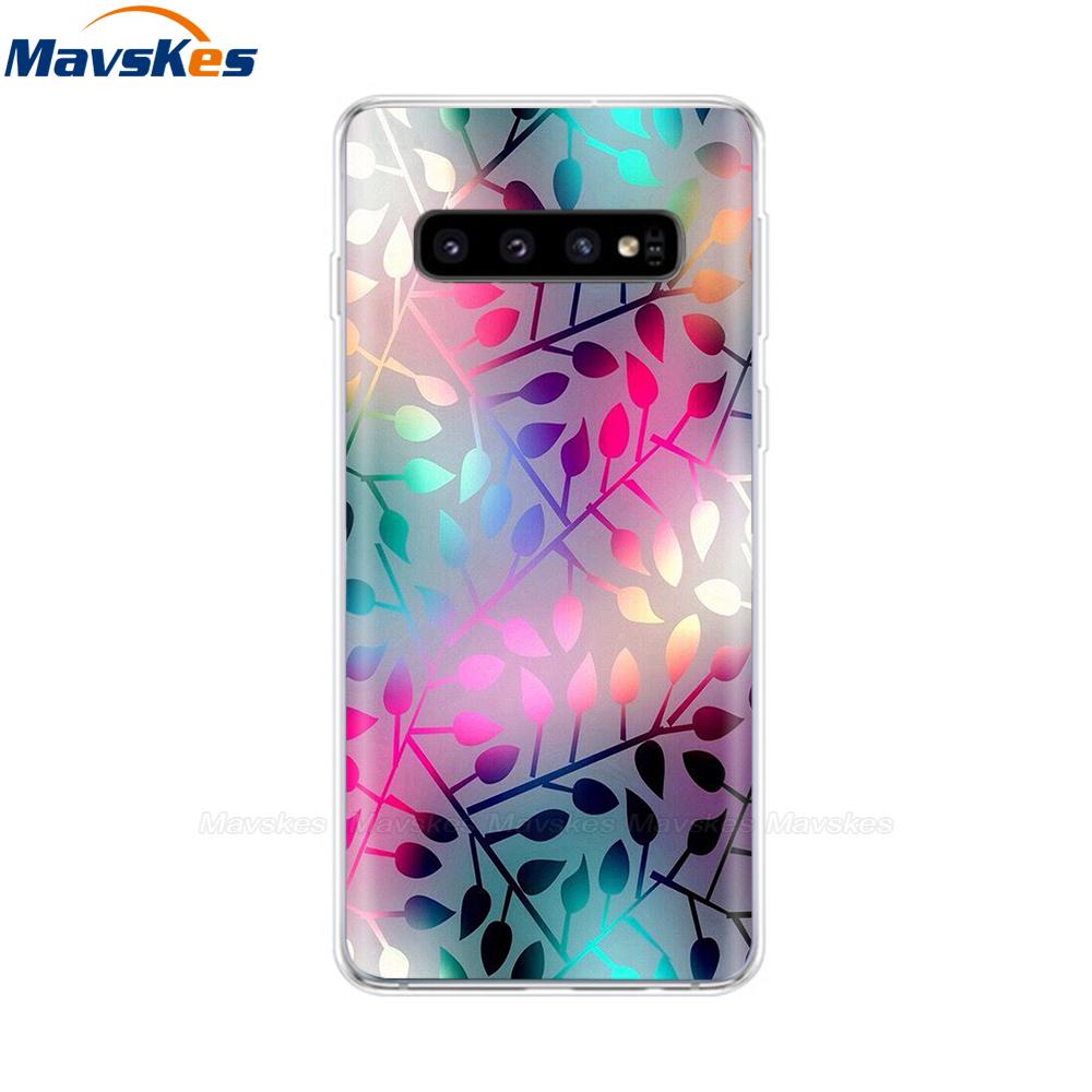 La più recente custodia stampata in TPU per Samsung Galaxy S10 S10 + Coperture del telefono per Samsung S10 Plus S10e Custodie Cover posteriore Paraurti Fundas Coque