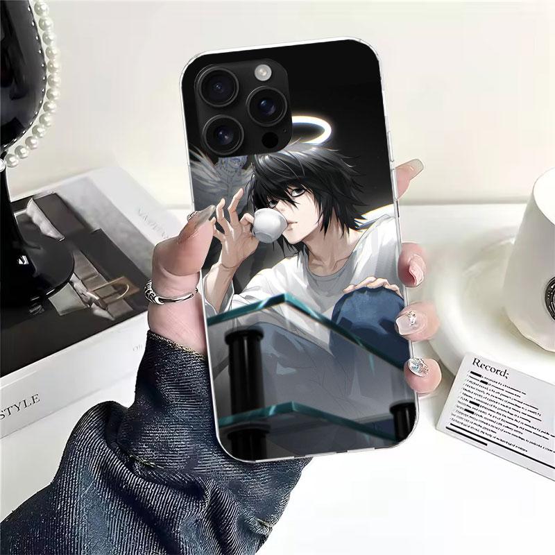 

N-Note D-Death L Lawliet For iPhone 17 Air 16 15 14 Plus 13 Mini 12 11 Pro Max Phone Case 16E 7 Print 8 SE Fundas Cover Soft Coq iPhone 17 Pro
