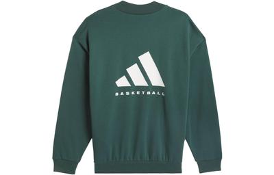 adidas Sweatshirts Unisex Mineral Green Crew Neck Moderate Regular IM8421