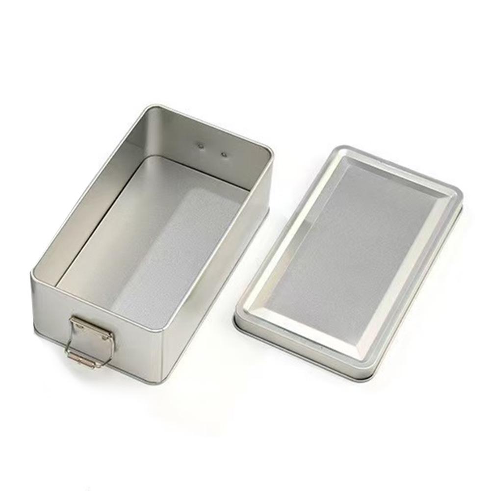 Clasp Closure Pastry Tin Pastry Tin 18.5*10.5*6.5cm Metal Box With Lid Compact Size Elegant Design High-quality Materials