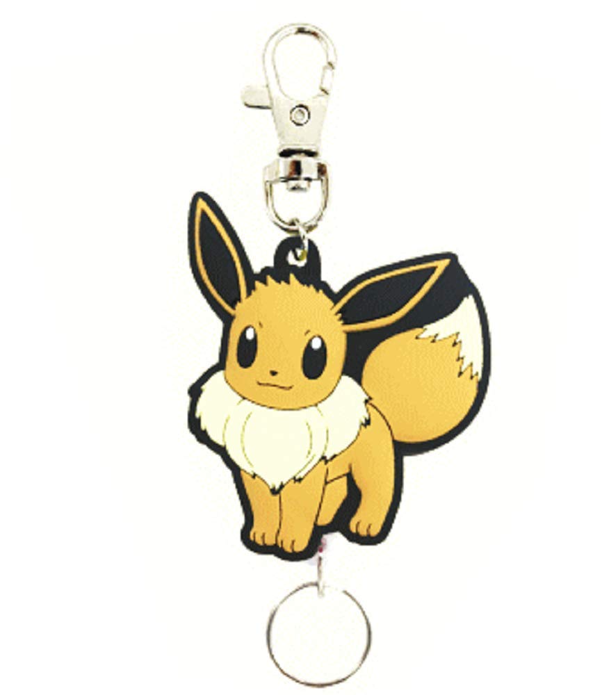 

Брелок-рулетка резиновый Покемон Корпус (Полный Иви) бежевый