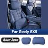 For Geely Galaxy E5 Geely EX5 2025 2026 Car Headrest Neck Pillow Suede Lumbar Foam Cushion Pillows Waist Backrest Accessories