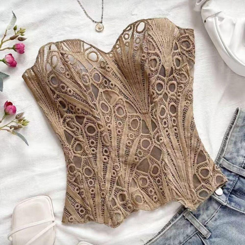 Shapers Lace Fishbone Shapewear Slim Fit Lace-up Corset Spicy Girl Style Underwear for Women  Beach