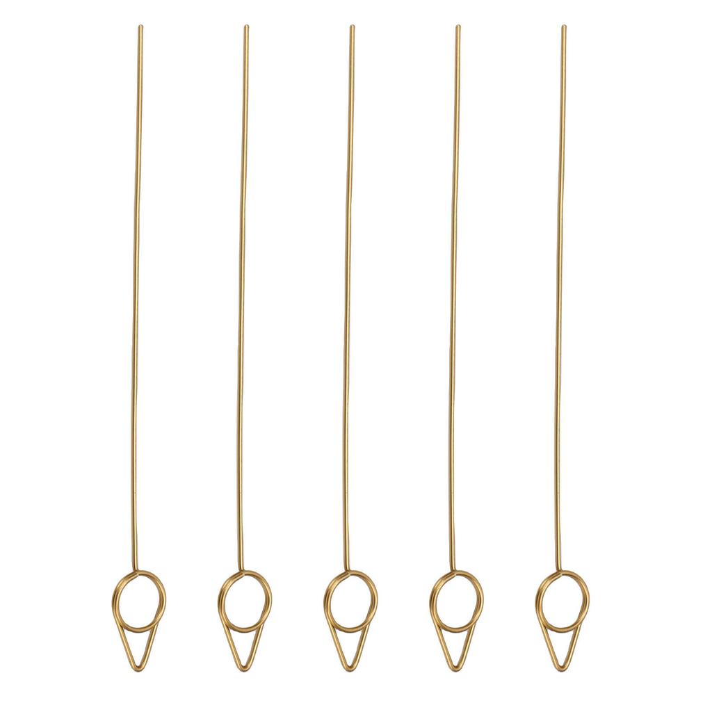 40 PCS Floral Card Holder Picks Gold Cone Shaped Gift Card Bouquet Holders for Photos Memo 150MM