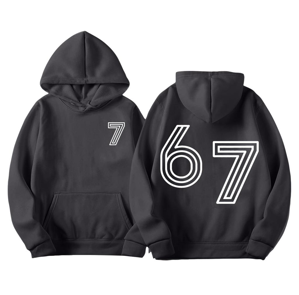 Men's Printed Hooded Long Sleeved Sweatshirt For Casual Sports Comfort