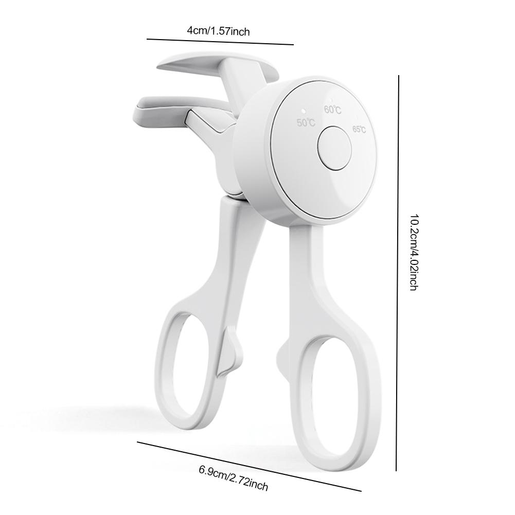 

Подогреваемые щипцы для завивки ресниц, электрические, с 3-уровневым контролем температуры, долговечные, перезаряжаемые, электрические, для завивки ресниц, инструменты для макияжа белый