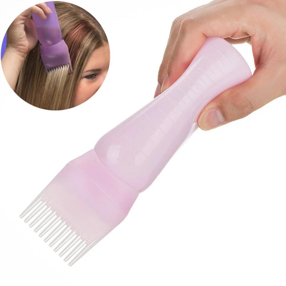 1PC Hair Dye Applicator Brush Bottles Dyeing Shampoo Bottle Oil Comb Hair Dye Bottle Applicator Hair Coloring Styling Tool