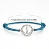 Adjustable Bracelet Easy Woven Wristband 304L 304L Stainless Steel Style Nautical Anchor Bracelet Men'S Beach Vacation Casual Arm Jewelry