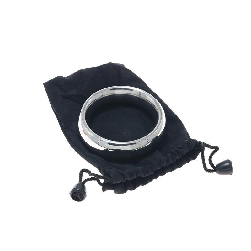 Stainless Steel Penis Ring Scrotum Root Snap Ring SM Sexy Binding Aid Adult Toy Male Weight-Bearing Pendant