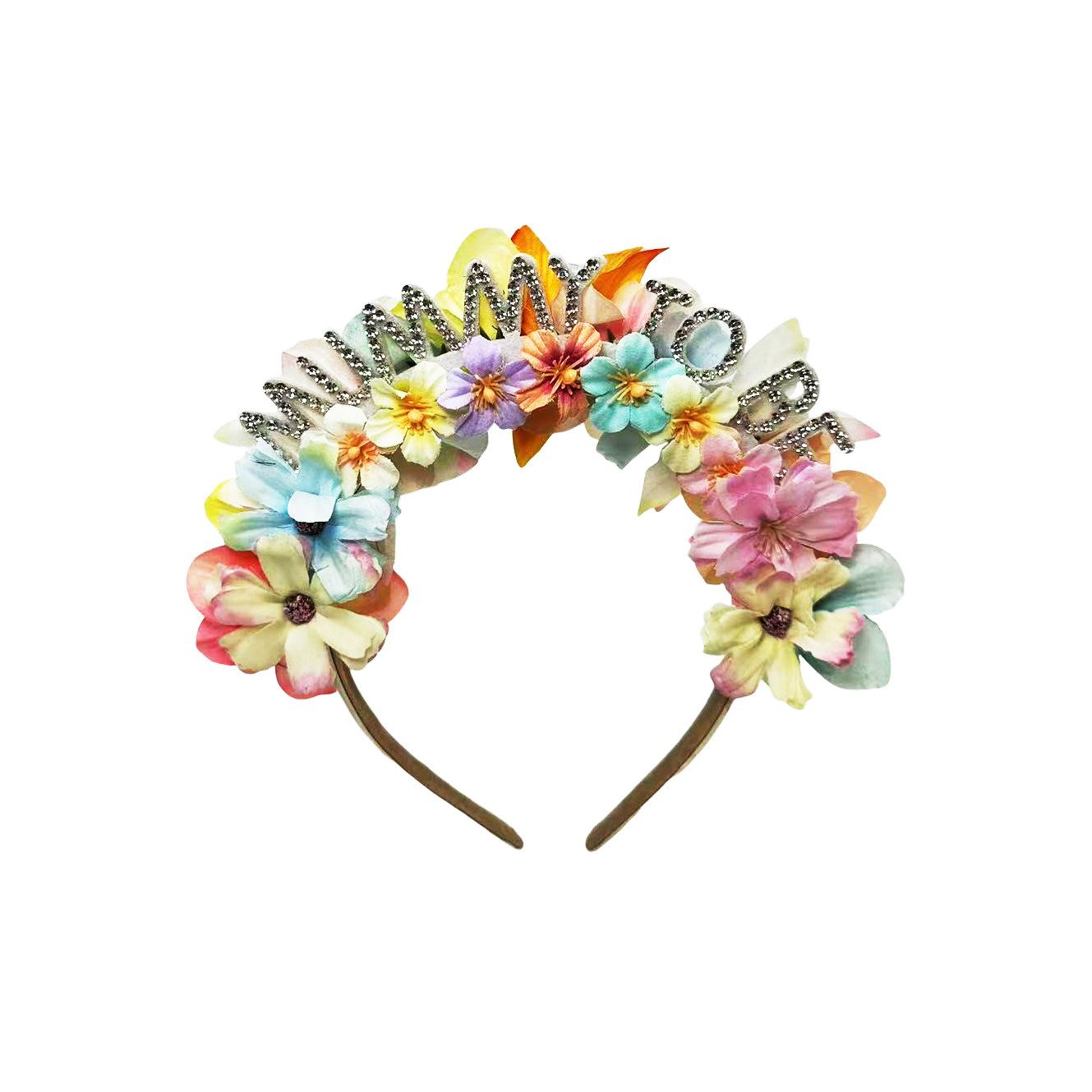 

European and American new sweet flower headband quasi-party photo dress up headgear