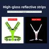 LED Adjustable Reflective Vest Running Equipment, 8-light High Visibility Reflective Running Equipment, Rechargeable