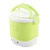 12V 100W 1L Elektrischer tragbarer multifunktionaler Reiskocher Dampfgarer für Autos (Grün)