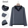Women's 2025 Slimming Long-Sleeve T-Shirt with Lapel - Versatile Spring/Autumn Top