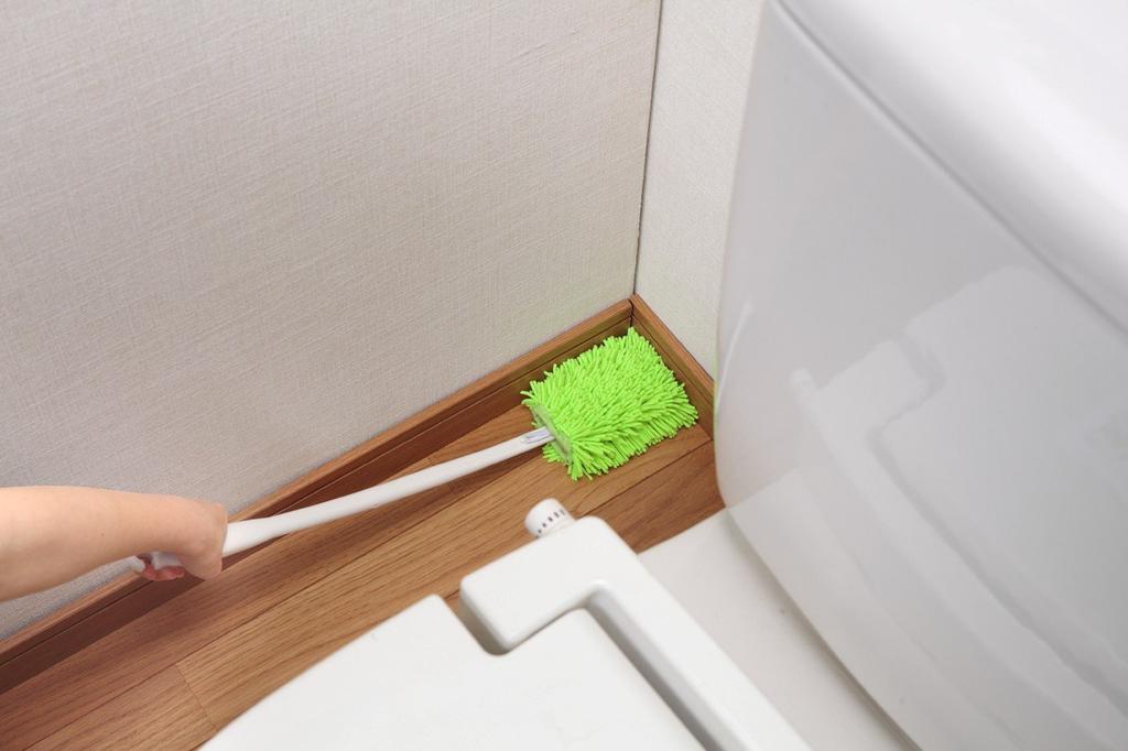 Sanko Sanko Mop Toilet Dust Dirt Toilet Floor Wiping Mop with Spare Green BR-77