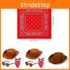 Solid Kids Color Western Cowboy Hat Glasses Bandana Accessories Holiday Party