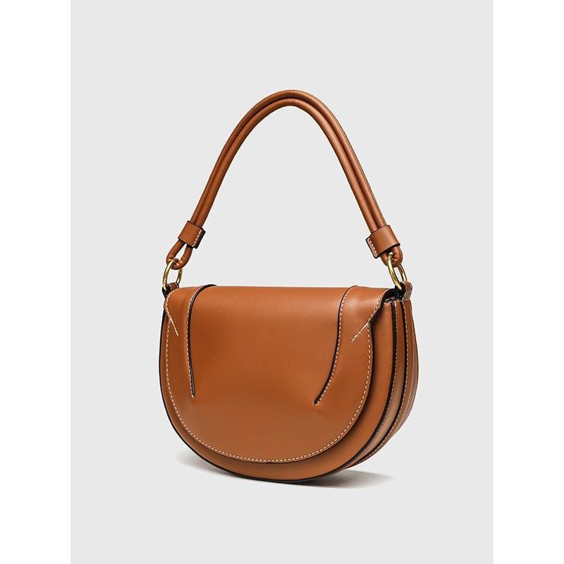 Z Familie Grenzüberschreitende Damenhandtasche 2025 Neues Produkt Sattelstich Handtasche Modisch Ein Schulter Crossbody Klappe Halbmond