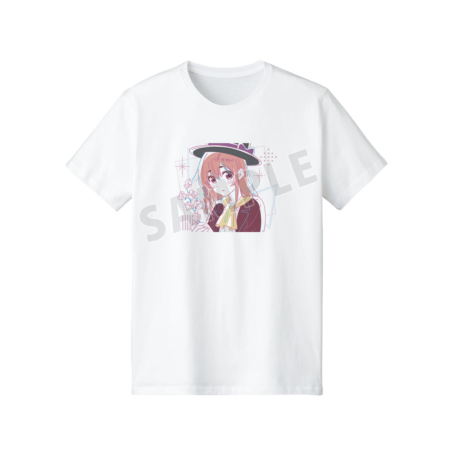 

TV anime Rent-A-Girlfriend Sakurazawa Sumi Lette Graph T-shirt Women s Size Small