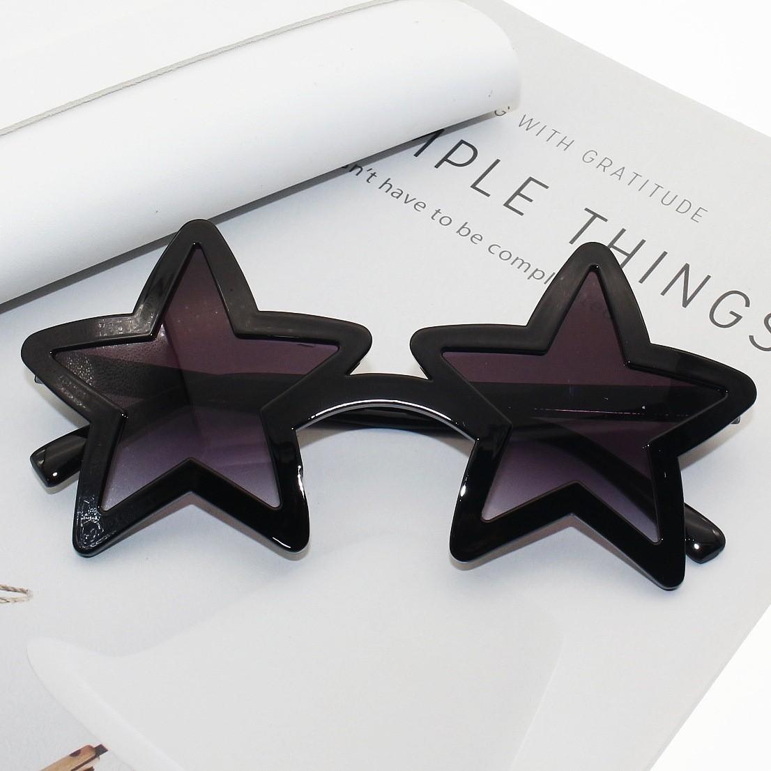 Five,pointed Star Sunglasses, Trendy Beach, Party, Funny And Fashionable Sunglasses For Taking Photos. One Size
