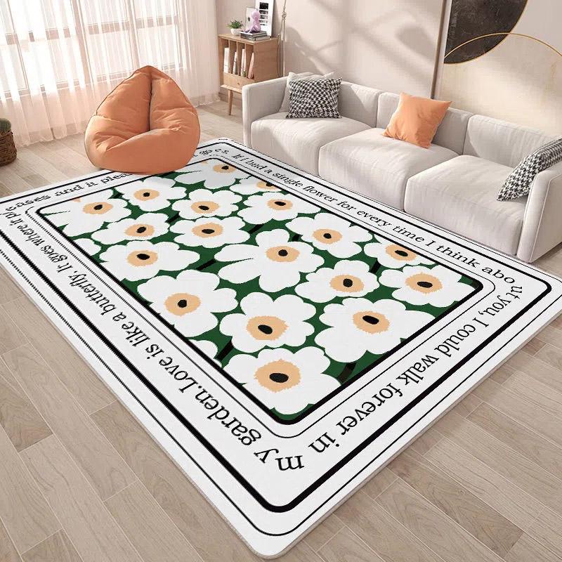 Living Room Carpet Anti-dirty Welcome Cushion Sofa Large Area Carpet Bedroom Bedside Blanket Simple Area Rug Absorbent Carpet