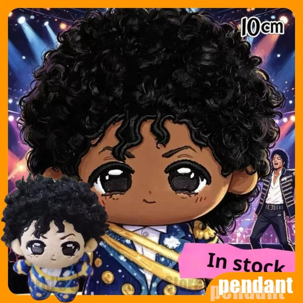 New In Stock Style Michael Jackson Doll Plush toy keychain Tuffed Figure Dolls backpack decoration birthday Gifts Toys