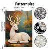 Pearl DIY Art Painting Majestic Deer Handcrafted Picture Indoor Wall Ornament Relaxing Leisure Hobby Exquisite Home Decor Gift