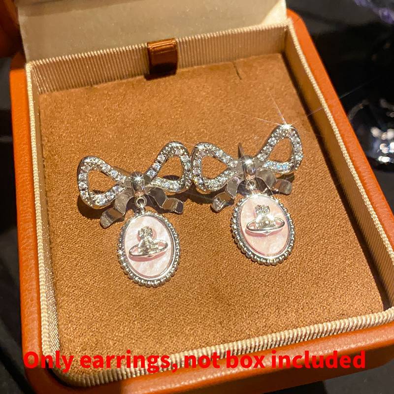 Vintage Geometric Artificial Pearl Zircon Necklace With Oval Pendant For Women Earrings