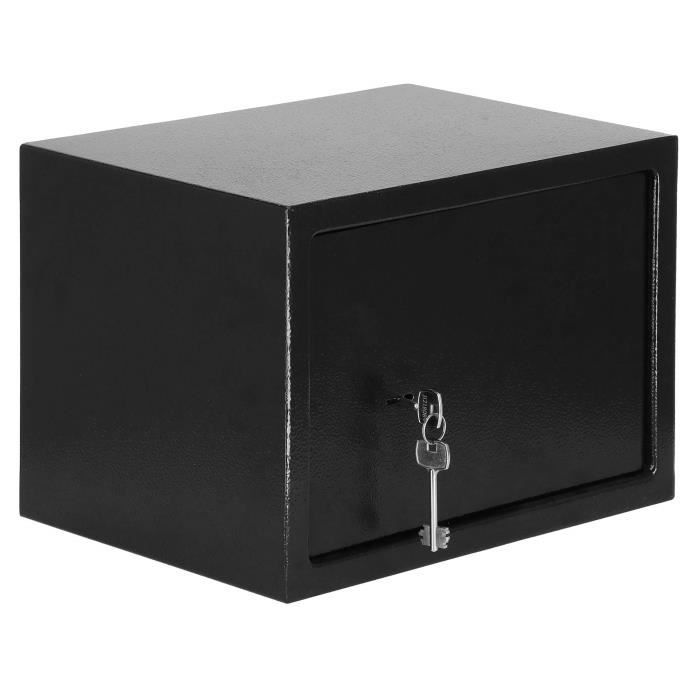 Trezor - SPRINGOS - 35 x 25 x 26 cm - Vysoce bezpečnostní ocel - 2 klíče - Černý