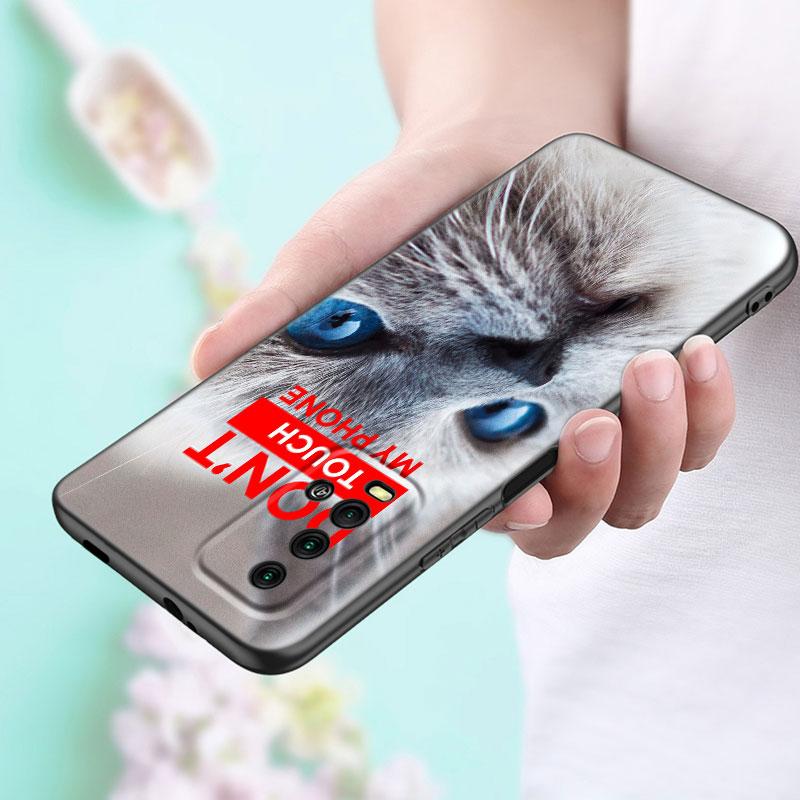 Funny Cat Dog Phone Case For Xiaomi Redmi Note 11 10 9 8 Pro 11T 5G 10T 10S 9S 9T 9i 9C 9A 8T Soft TPU Black Cover Coque Funda