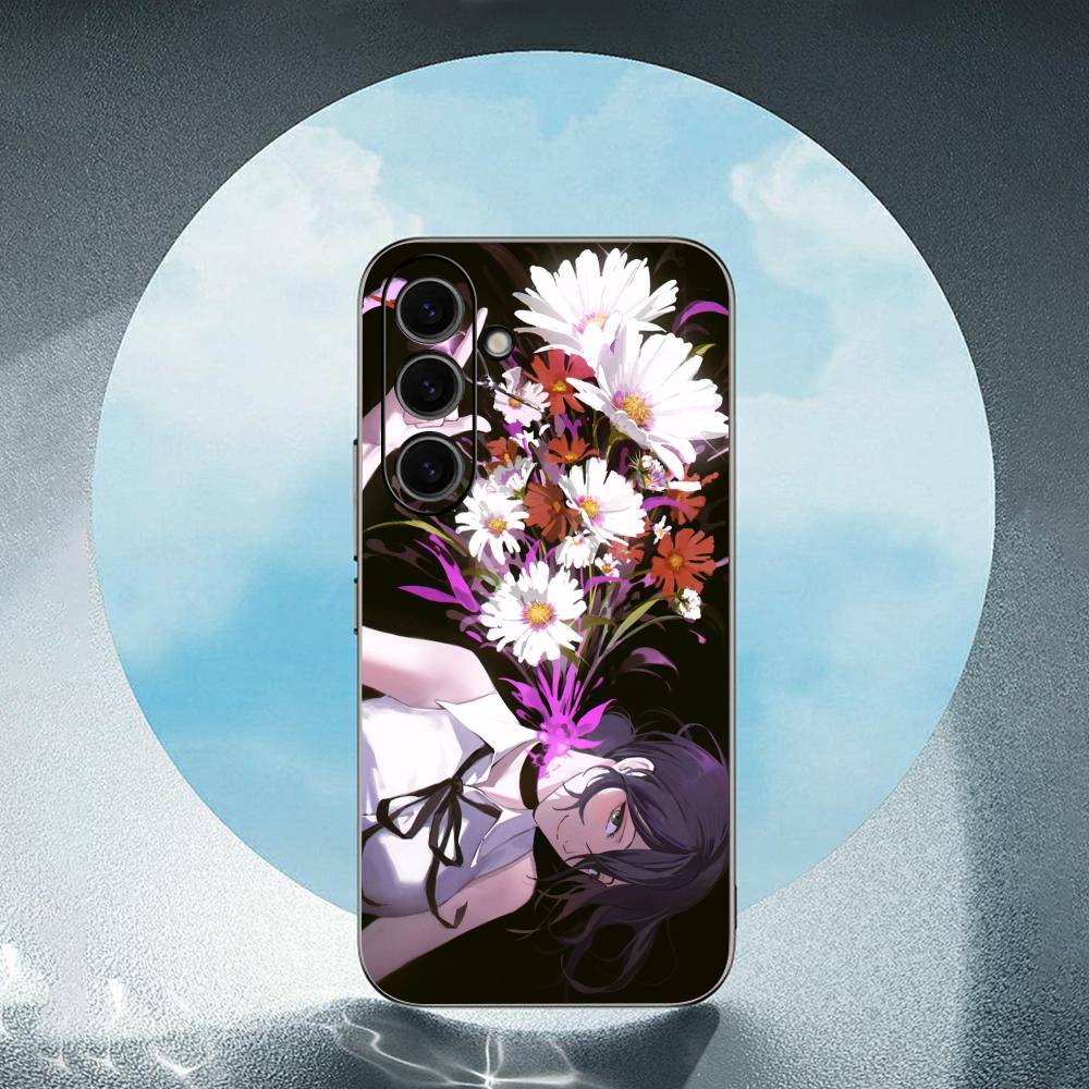 Chainsaw Man Reze For Samsung Galaxy S25 S24 S23 Ultra S22 S21 Plus S20 Black Soft Silicone Protective Case