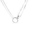 Sterling Double Layer Circular Charm Bracelet Women Minimalist Elegant Daily Wear Jewelry