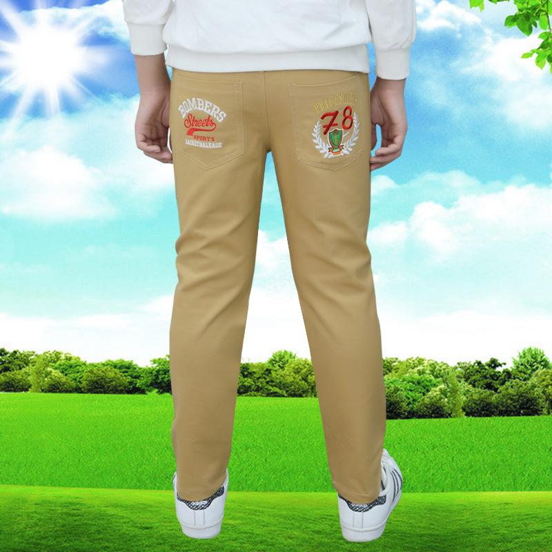 Children Trousers Kids Clothing Casual Pants Waist Mid Elastic Cotton Casual Jeans Boys
