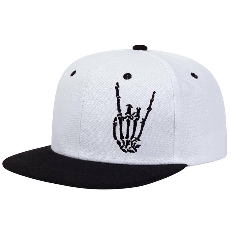 Unisex Skelett Finger Stickerei Hip-Hop Hüte Frühling Herbst Outdoor Verstellbar Lässig Baseballkappen Sonnenschutz Hut