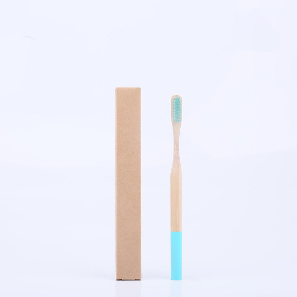 Bamboo Toothbrush Adult Bamboo Charcoal Soft Bristle With Round Handle For Oral Care
