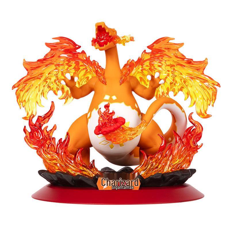 Playfulism Pokémon Charizard & Eevee Gigantamax Figures with Gengar & Pikachu Shining Moments Merchandise