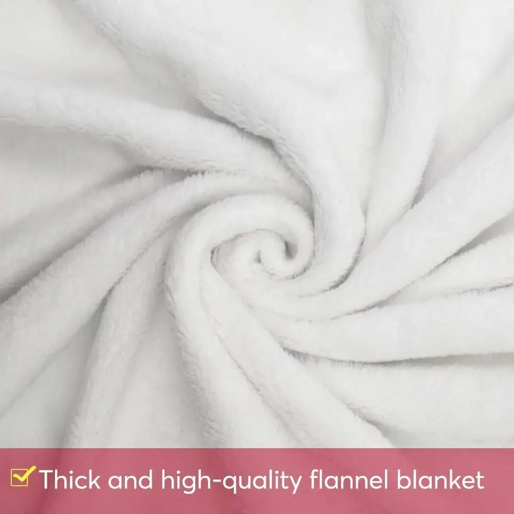 Bedsure Christmas Holiday Sherpa Fleece Throw Blanket Snowflake Red and White Fuzzy Warm Couch Sofa and Gift 50x60 Inches