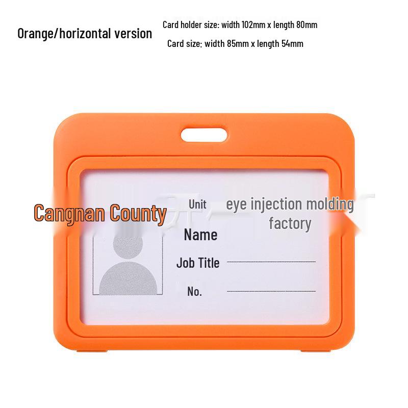 Double-Sided Transparent Colored ID Badge Holder Sleeve