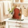 Cartoon Simulation Fairy Door Mini Craft Ornaments Dollhouse Elf Door Room Wall Decor Fairytale-Style Home Decor