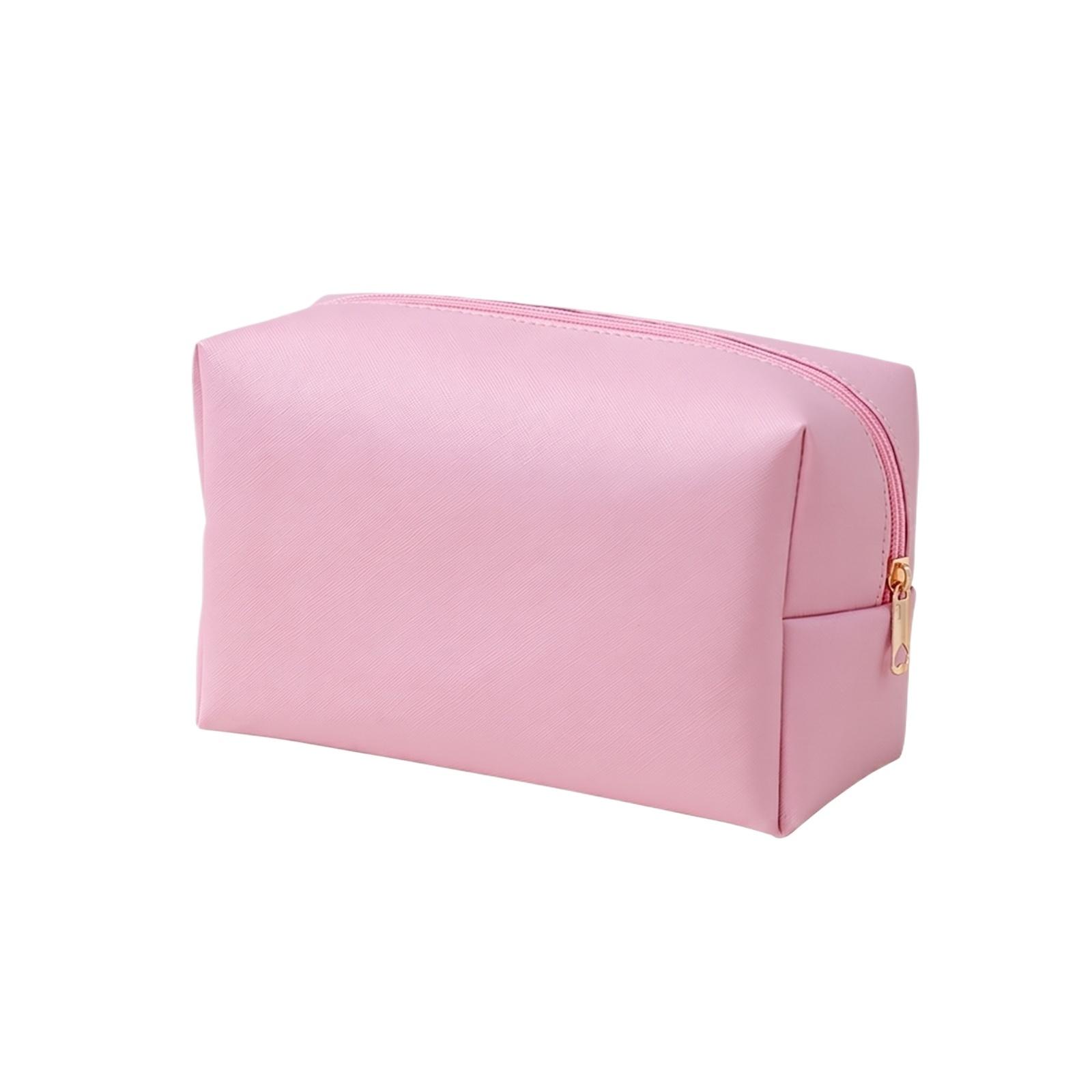 

Large Capacity Travel Toiletry Bag Waterproof Makeup Organizer Pouch Durable Zipper Closure Portable Storage Case for Bathroom and Vacation one size рожевий