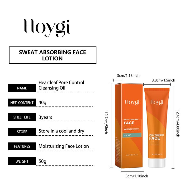 Sweat Absorbing Lotion For Face Oil Control Improve Roughness Refreshing Prevent Clogging Pore Moisturizing Face Cream