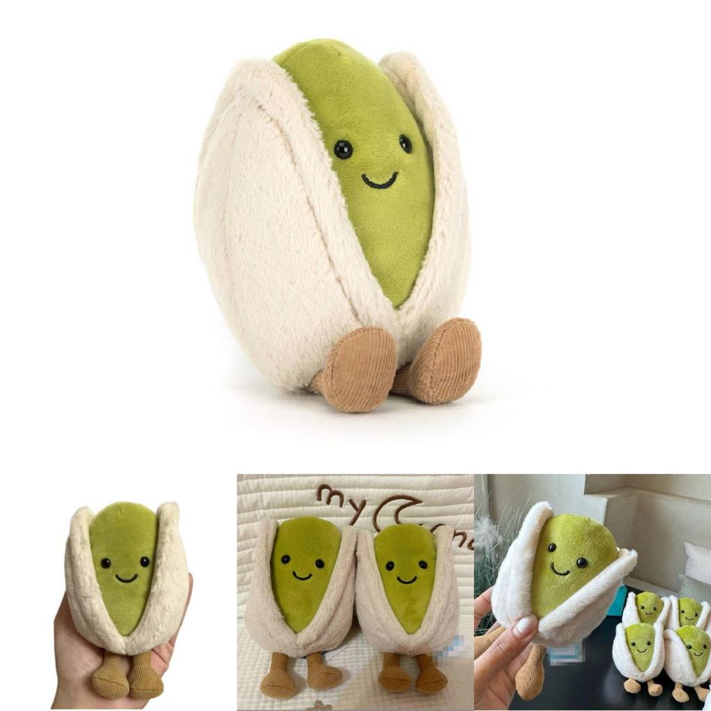 Cuscino Peluche Morbido a Forma di Pistacchio Giocattolo Per Bambini Regalo Decorazione per la Casa e Stanza dei Bambini