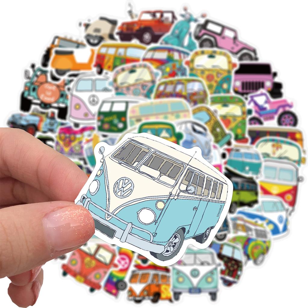 50 Hip-hop Style Outdoor Bus Bike Graffiti Stickers Suitcase Laptop No Glue Stickers Car Stickers