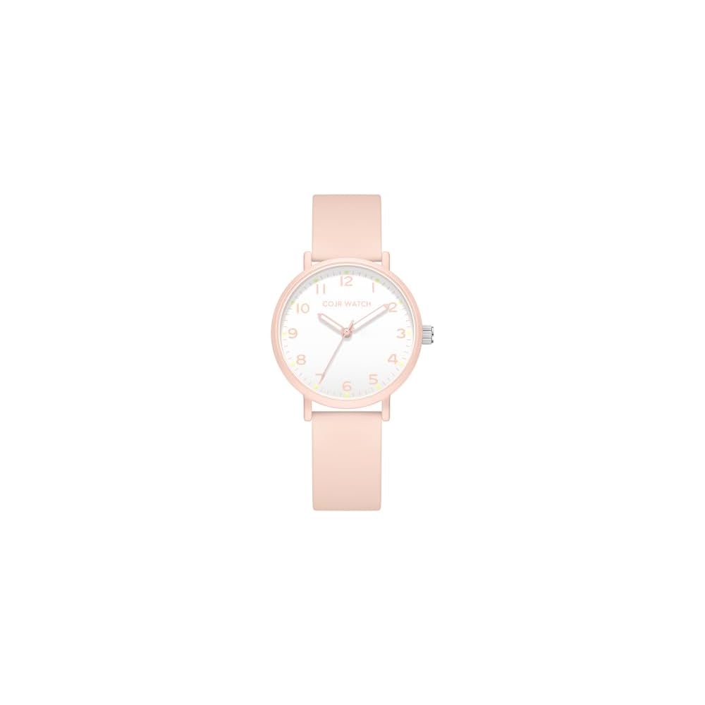 Exam Watch Analog Simple Stylish Waterproof Glow-in-the-Dark Unisex Pink