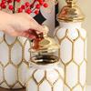 Ceramic General Jar Ornaments Vase Living Room European-style Gold Luxury Flower Arrangement Home Large Soft Decoration Crafts