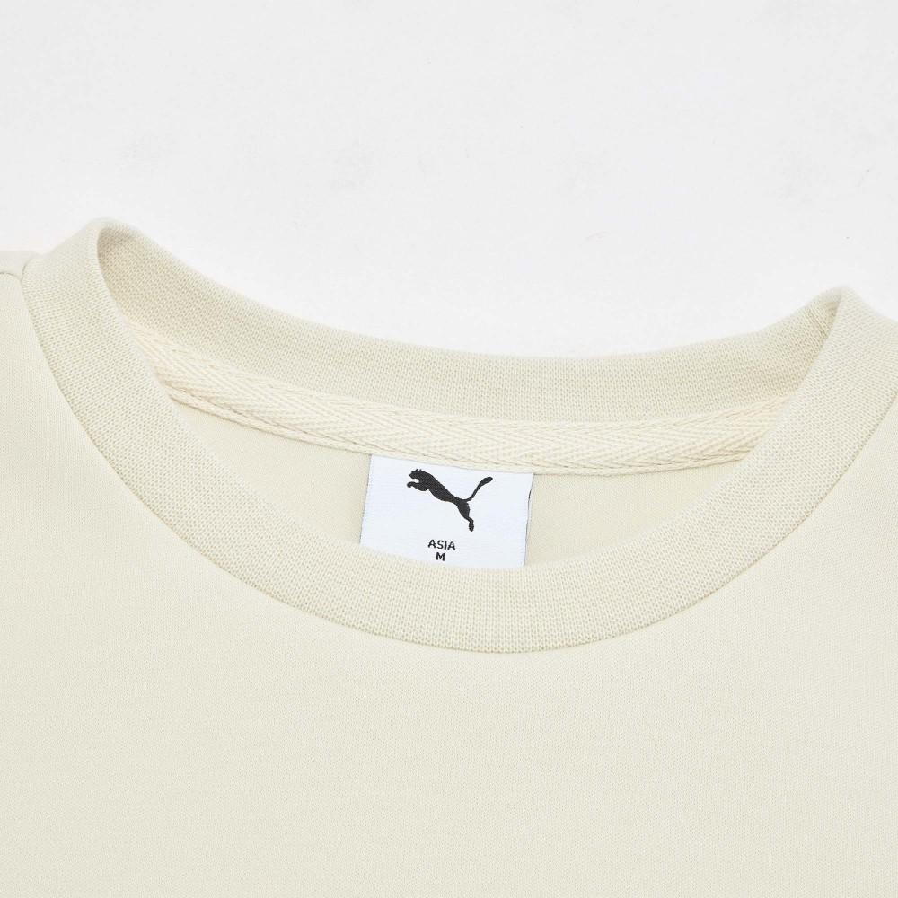 Puma Ess Logo Graphic Crewneck Sweatshirt Women sweatshirt Snow-White 692902-87